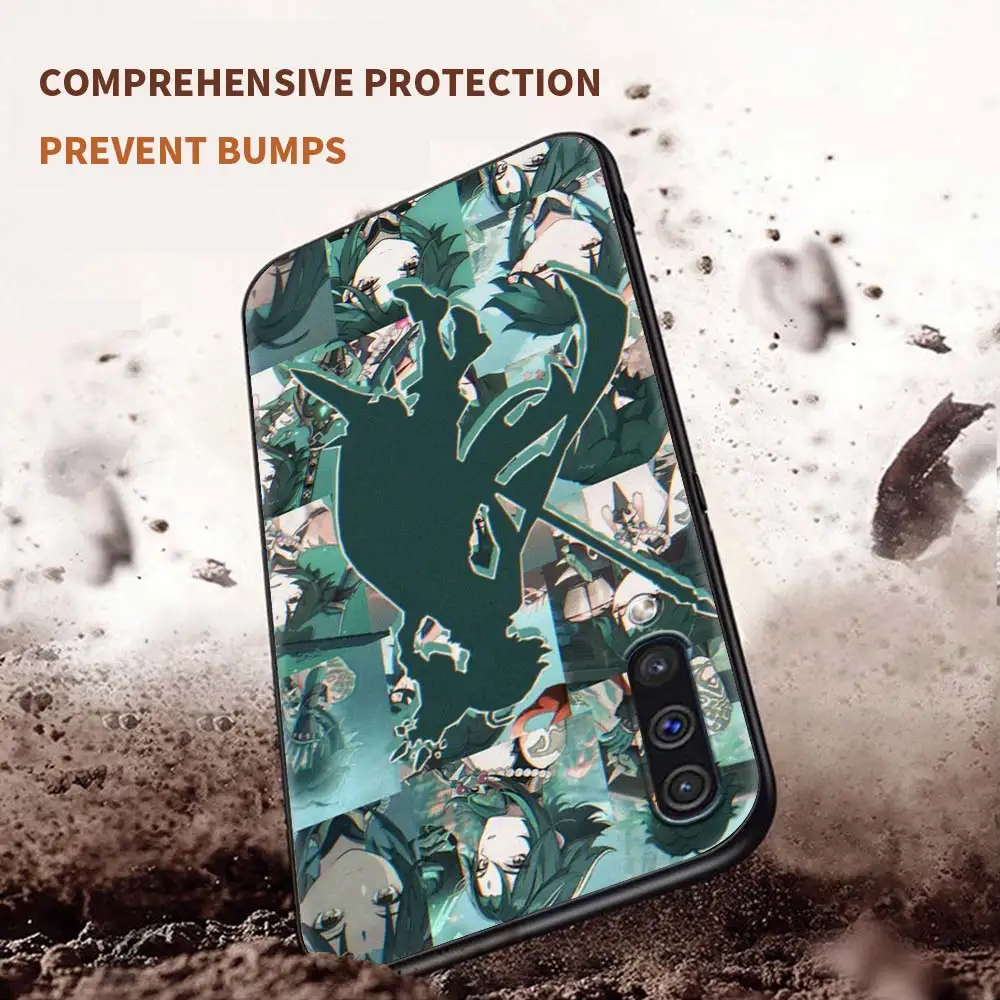 

Genshin Impact Game Cute Case For Samsung Galaxy A50 A10 A70 A20e M31 A30 A40 A02s M30s M21 M11 F41 Shockproof TPU Black Cover