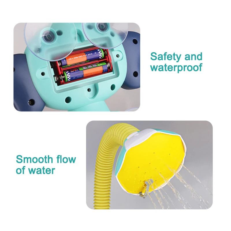 

Elephant Baby Bath Shower Head Elephant Water Pumps and Trunk Spout Rinser for Newborn Babies TRYC889