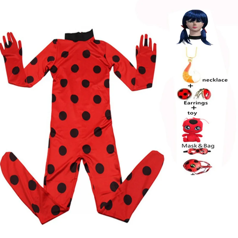 Одежда в горошек с черной кошкой изящные костюмы на Хэллоуин красными жуками для