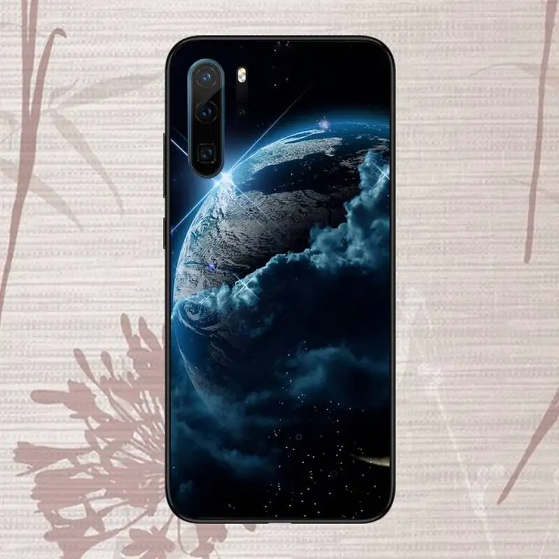 

personality creative Moon earth Phone Case For Huawei P20 P30 P40 lite Pro P Smart 2019 Mate 10 20 Lite Pro Nova 5t