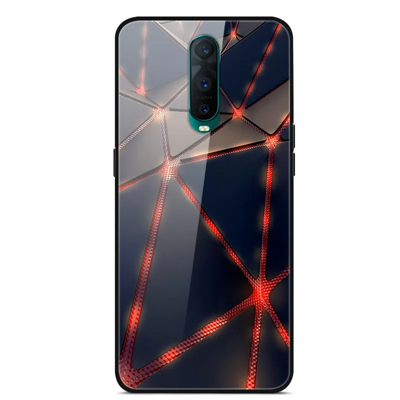 Чехол для OPPO RX17 Pro жесткий стеклянный чехол s R17 RX17Pro R17Pro R 17 RX силиконовый