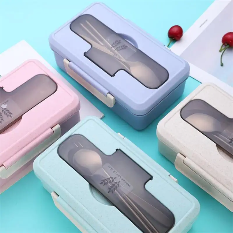 Микроволновая коробка для завтрака пшеничная соломенная посуда контейнер