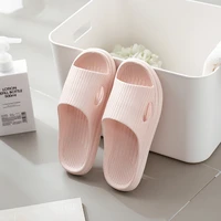 2021 home soft slippers ladiesmens thick bottom slipper women indoor bathroom anti slip floor slides silent slippers