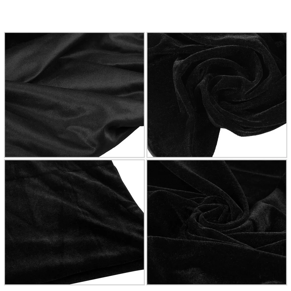 2*1 м/2*2 м/2*3mCrafts Conference on gold velvet cloth толстый черный фон украшенная скатерть занавеска