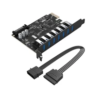 usb 3 0 7 port pci e expansion card motherboard 15pin sata power connector extender riser adapter card power cable