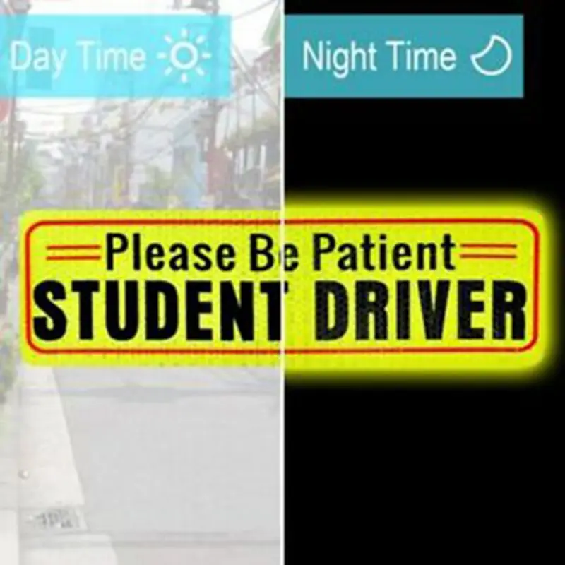 Светоотражающий Магнитный Автомобильный знак наклейка студенческий драйвер