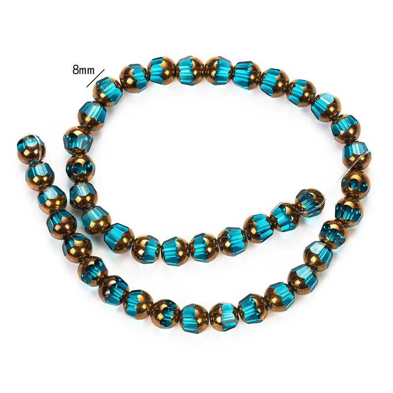 8mm Rondelle Austria faceted ceramics Crystal Glass Beads Loose Spacer Round DIY Jewelry Making For Bracelet | Украшения и