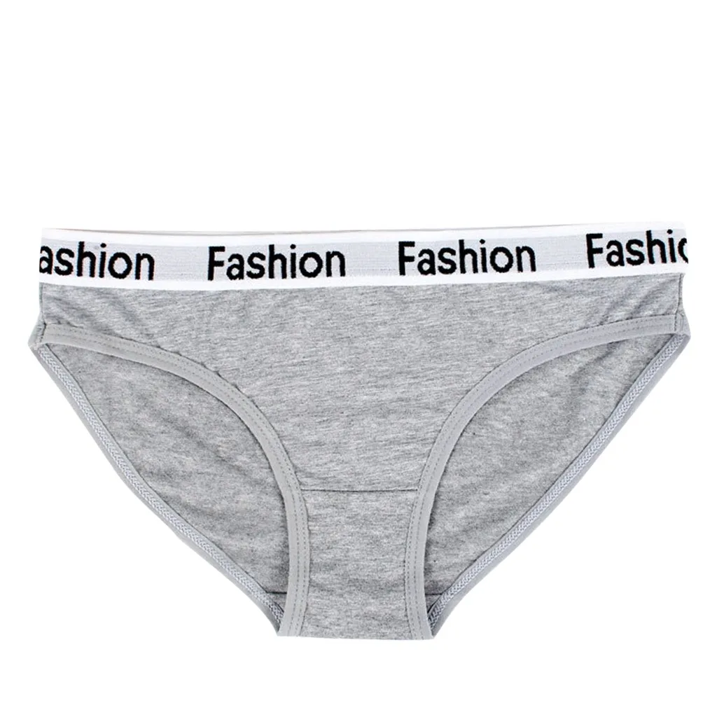 Дышащее нижнее белье с надписью в стиле пэчворк Женские брифы сексуальные