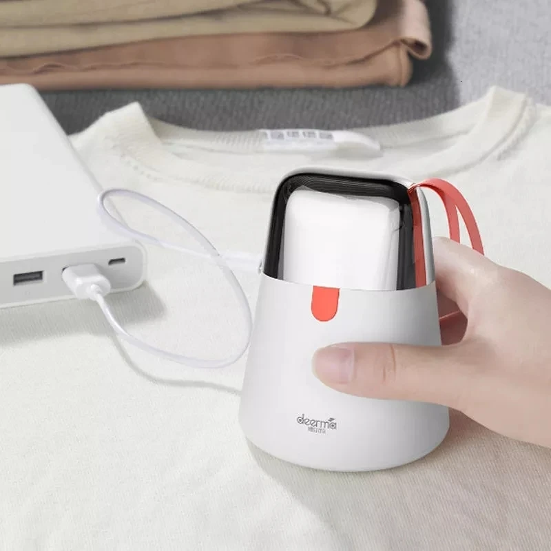 Машинка для удаления ворса Deerma шариков волос мини 3 лезвия триммер с usb-зарядкой