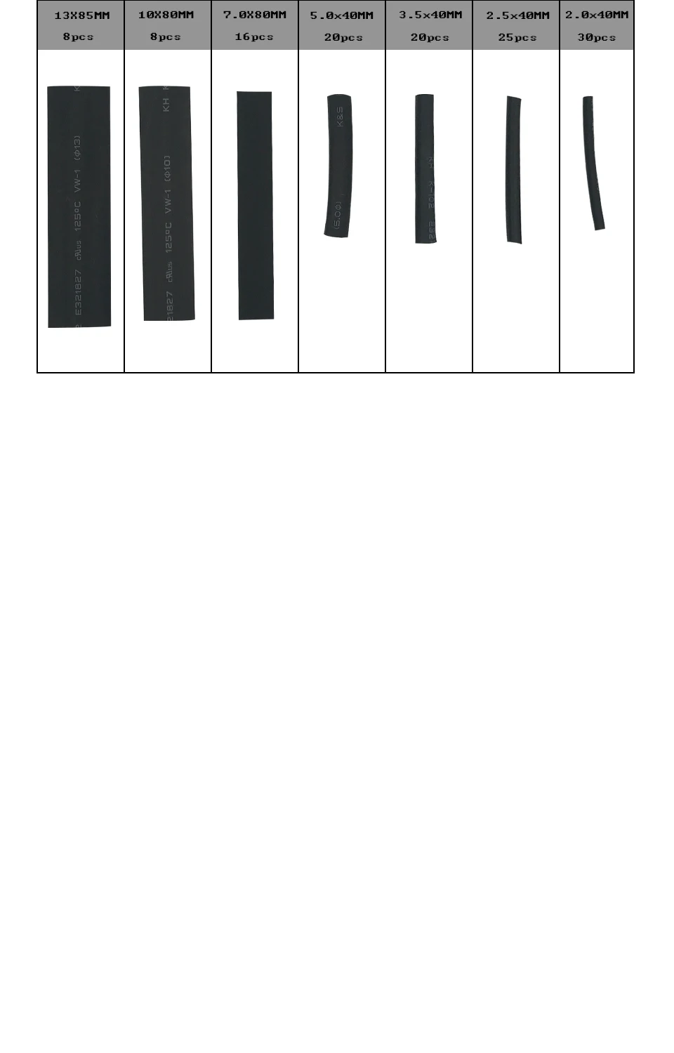 Многоцветный/черный полиолефин Термоусадочная трубка Termoretractil кабельный рукав провода кабель изолированный комплект трубок Термоусадочный