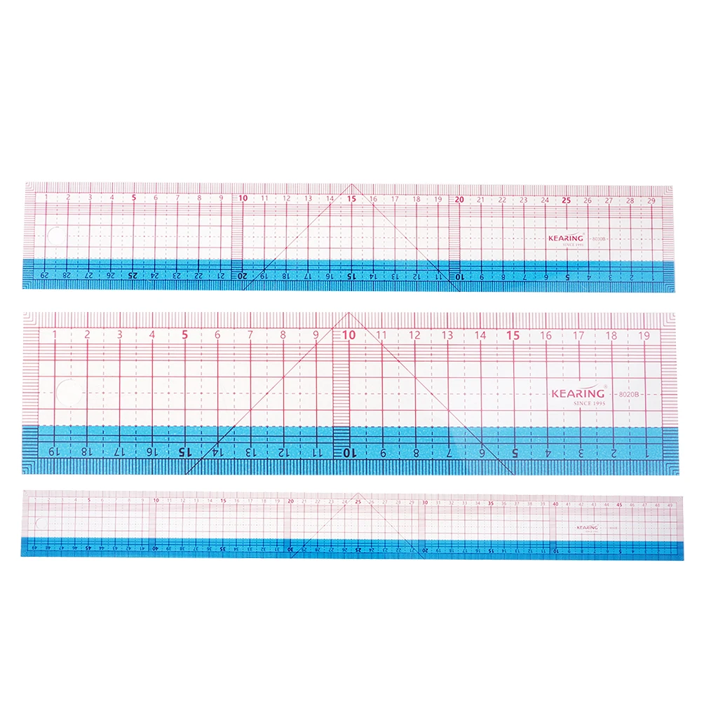 

20/30/50cm Plastic Rectangle Patchwork Quilting Ruler For DIY Tailor Dressmaking