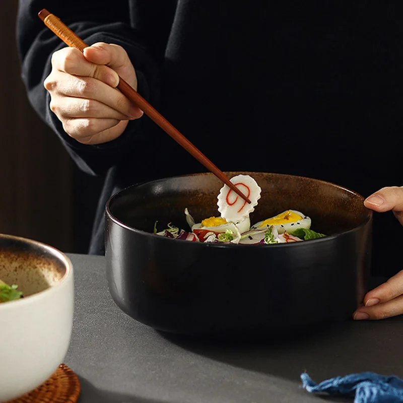 FANCITY в японском стиле Керамическая пиала для риса ретро-стиле ramen чаши миска супа