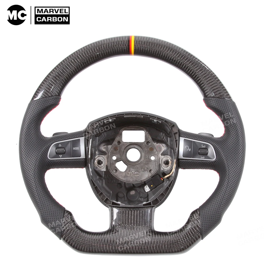 

100% REAL CARBON FIBER STEERING WHEEL COMPATIBLE WITH Audi A4
