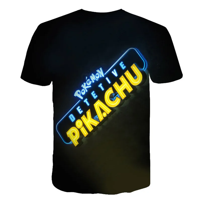 Футболка с 3D принтом pokemon Pikachu, мужские и женские топы, забавные летние свободные футболки с рукавами, большие размеры, S-6XL, новинка
