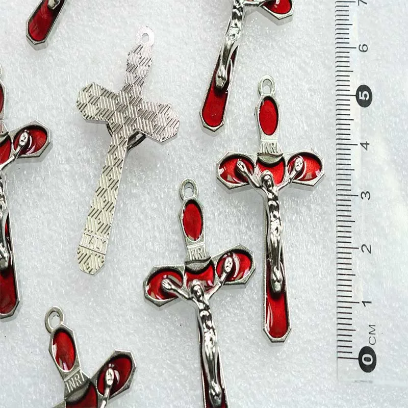 30 шт./Медаль Иисуса благословного Креста разноцветная подвеска-крест | Украшения