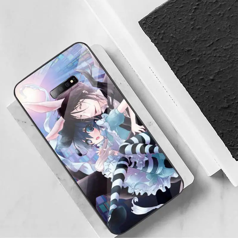 

Hot Black Butler Japan anime Phone Case Tempered glass For Samsung S6 S7 edge S8 S9 S10 e plus note8 9 10 pro