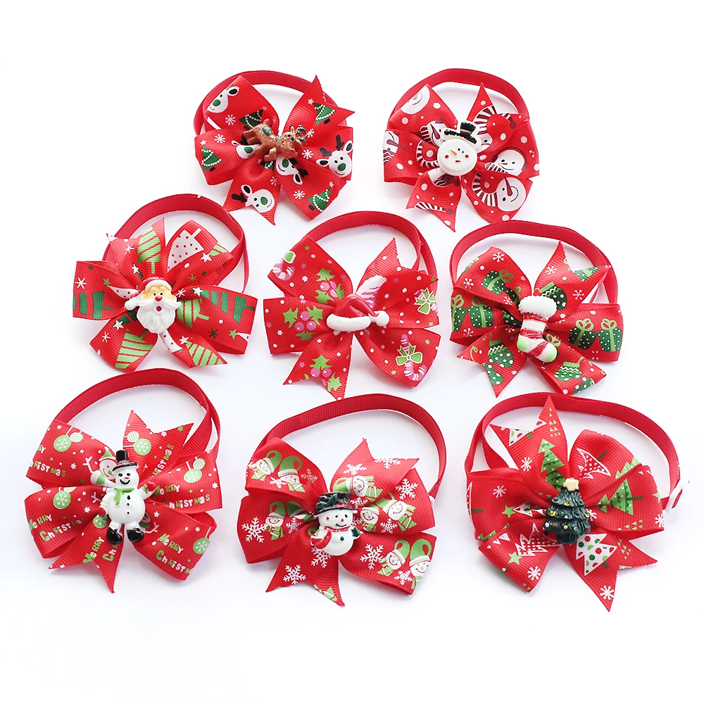 

Handmade Christmas Pet Cat Dogs Bow Tie Festival Decoration Ties 6033045 Pets Accessories Wholesale