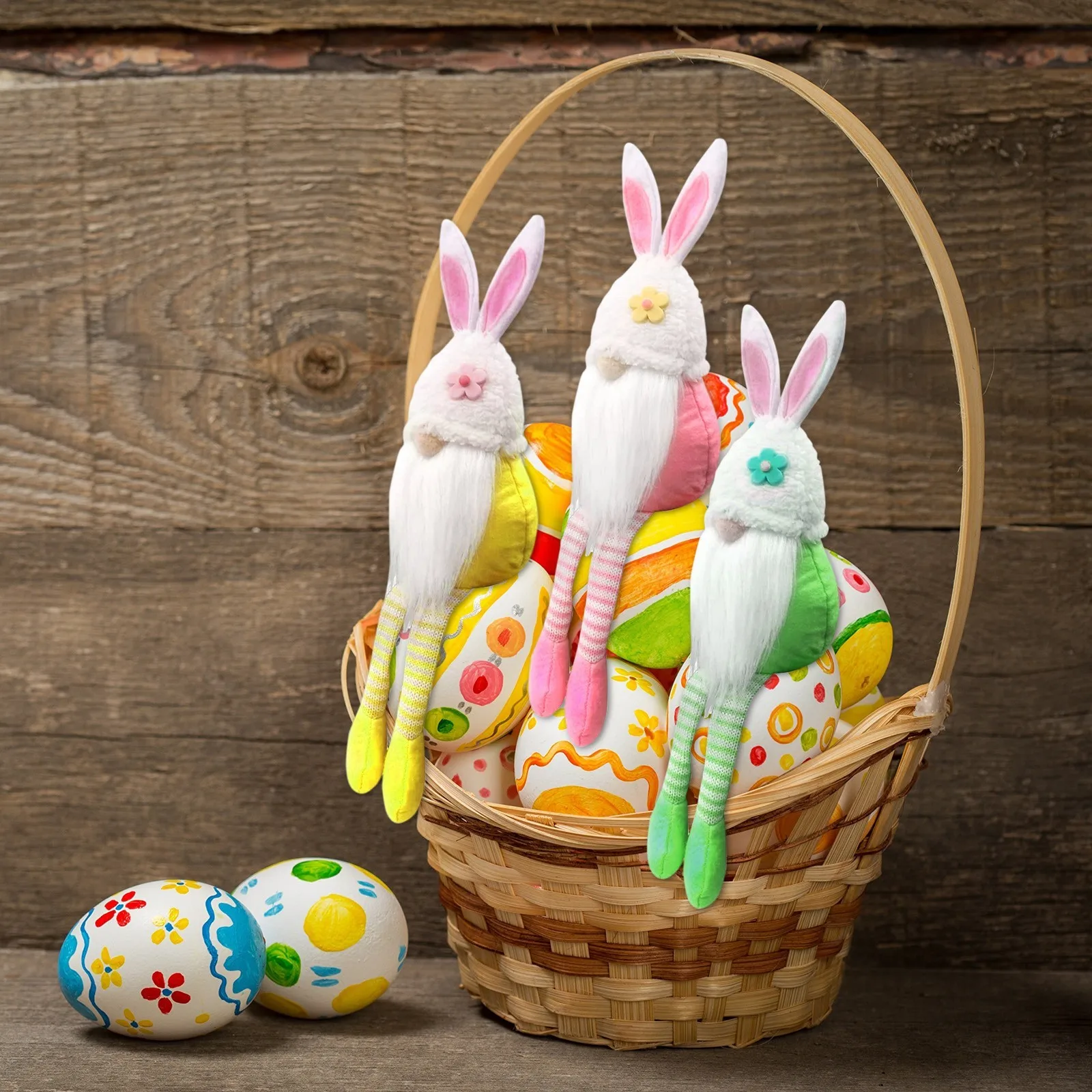 

2pcs Cute Gnomes Plush Doll Children Birhday Toys Gift Easter Bunny Spring Gifts Room Plush Faceless Doll Decorations Presents