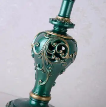 Retro living room bedside American table lamp European classical resin | Освещение