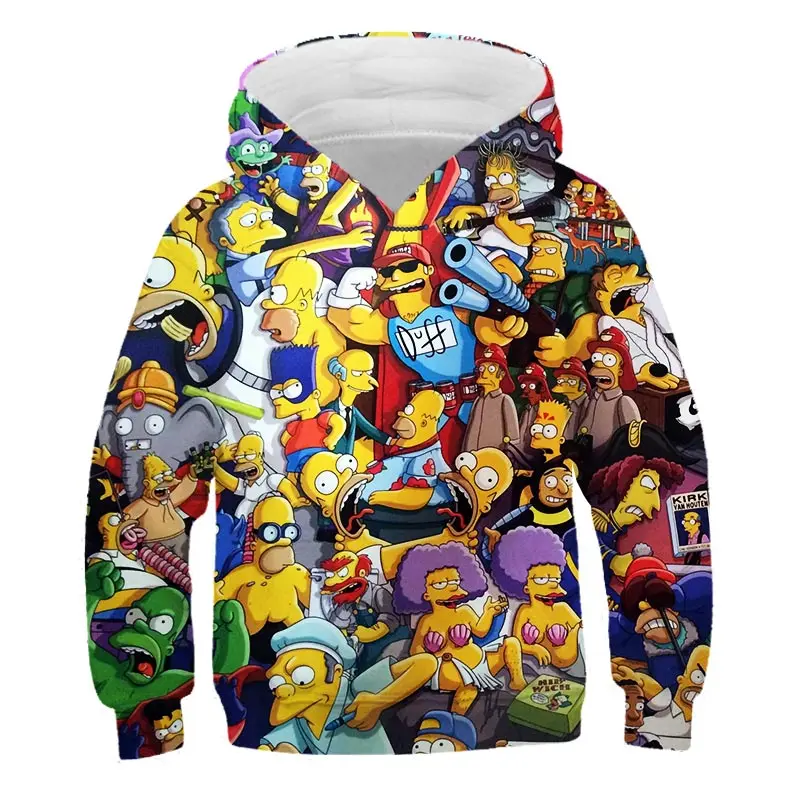 Толстовка с капюшоном Симпсона новинка 2020 мужские и женские забавные толстовки 3D