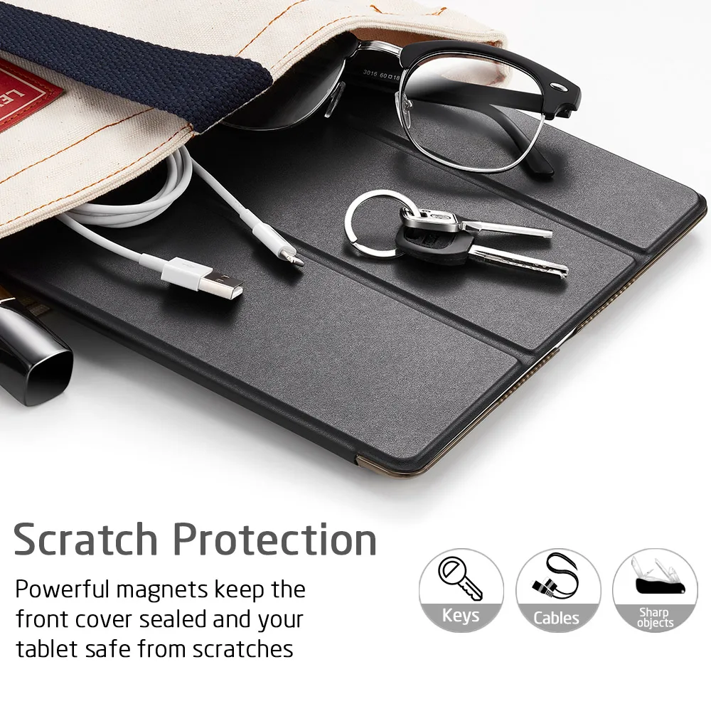 ESR чехол для iPad 7th Gen 10," 10,2 ударопрочный Ptotective чехол Trifold Smart Auto Sleep Wake Fold Stand чехол для iPad 7