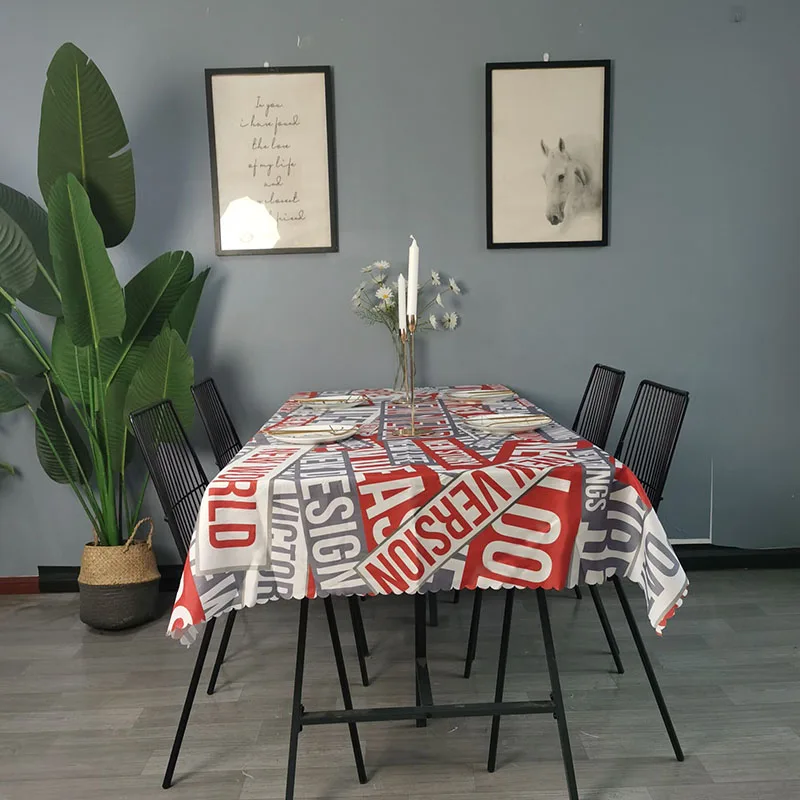 Модная Водонепроницаемая скатерть прямоугольный столик для отеля и пикника