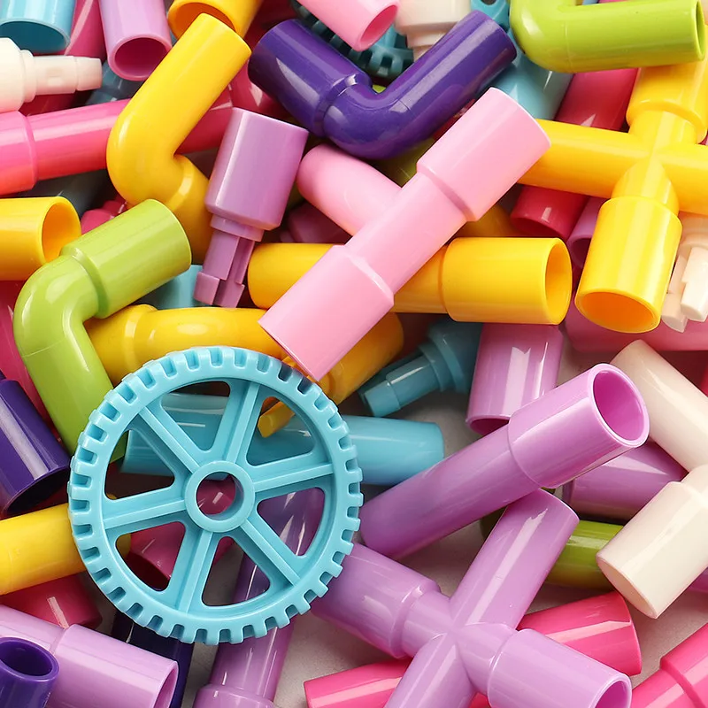 Конструктор для водопроводной трубы совместимый с Duploed туннель труб кирпичи