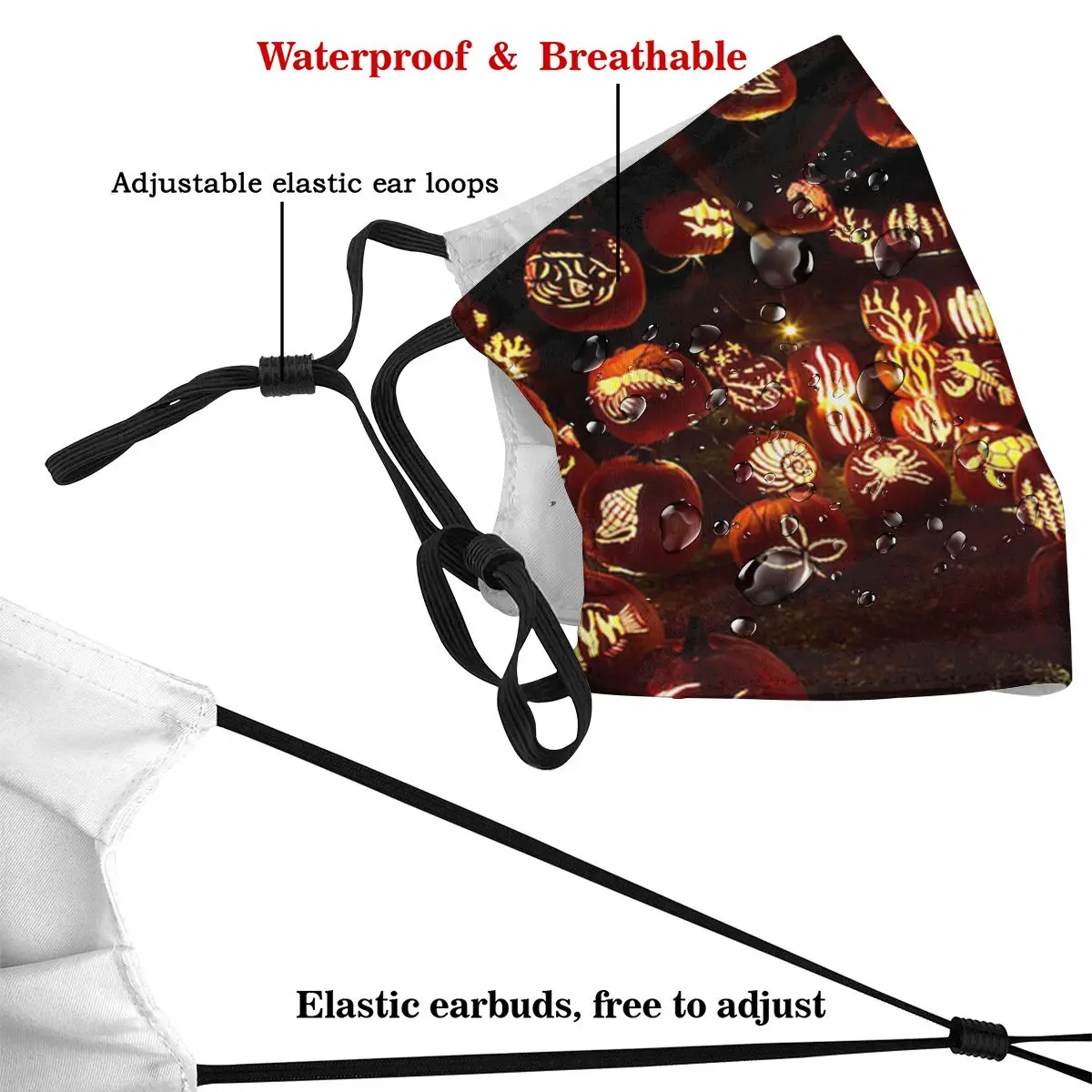 

Underseaaquarium1 Dust Mask with PM2.5 Filter Activated Carbon for Adult Facemask Mouth Reusable