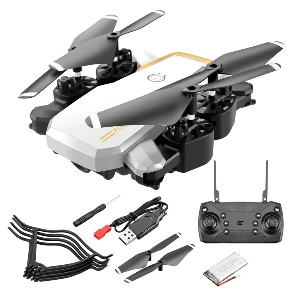 Белый LF609 2,4G Wifi FPV RC Дрон с камерой 0.3MP/2.0MP бесщеточный Радиоуправляемый квадрокоптер RTF складной 3D откидной держатель на голову дропшиппинг - Цвет: Белый