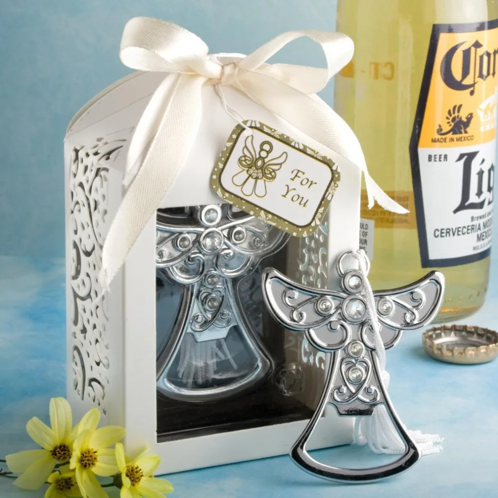 

Alloy Angel Bottle Opener Barware Wedding Favors Reception Gift Baby Bridal Shower Souvenirs Wedding Favor Gift 20pcs/lot