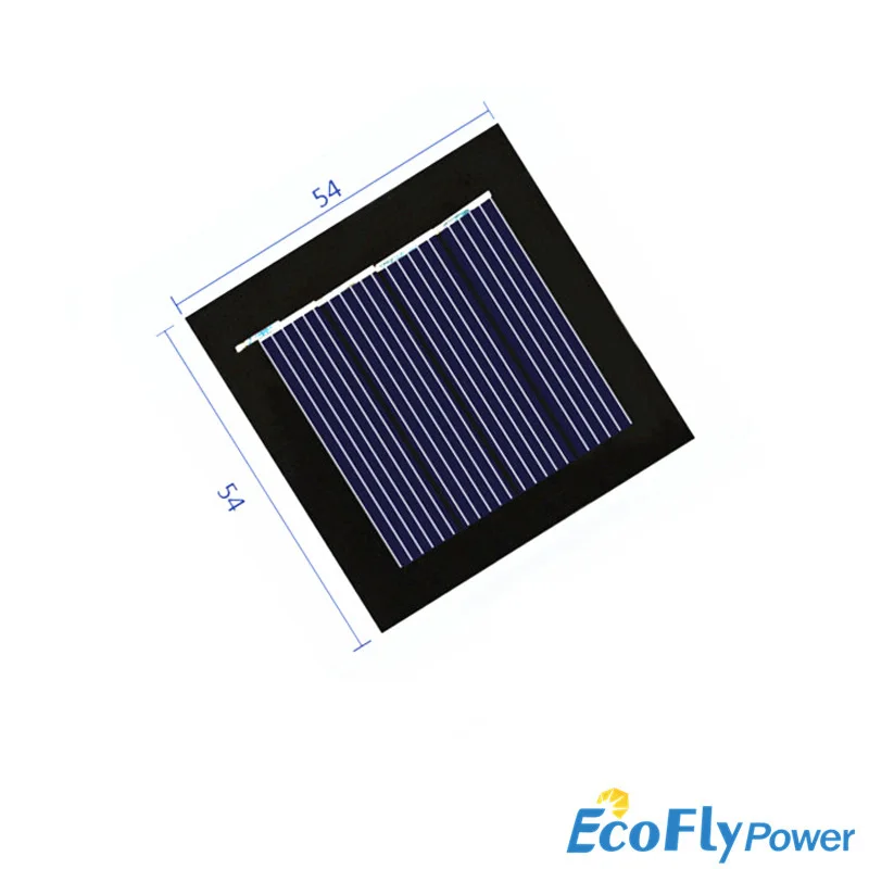 Mini Poly Solar Panel 2V 100MA for Rechargeable 1.2V Battery with DC Small Motor