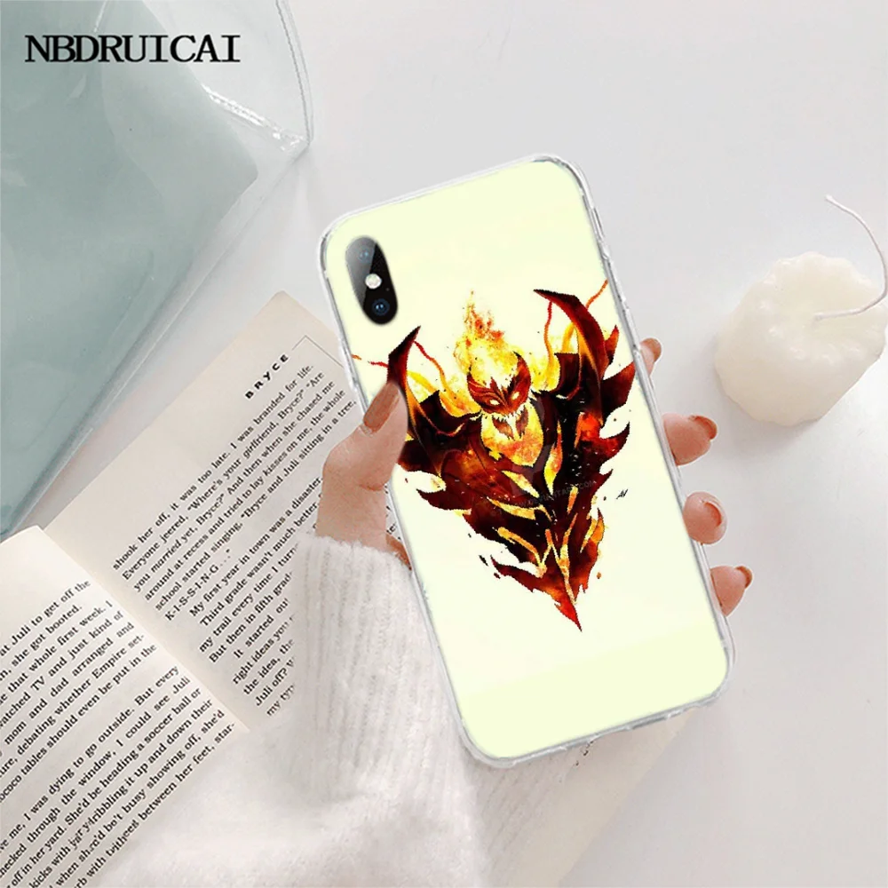 NBDRUICAI Shadow Fiend Dota 2 Smart TPU Мягкий силиконовый чехол для телефона iPhone 11 pro XS MAX 8 7 6 6S Plus X