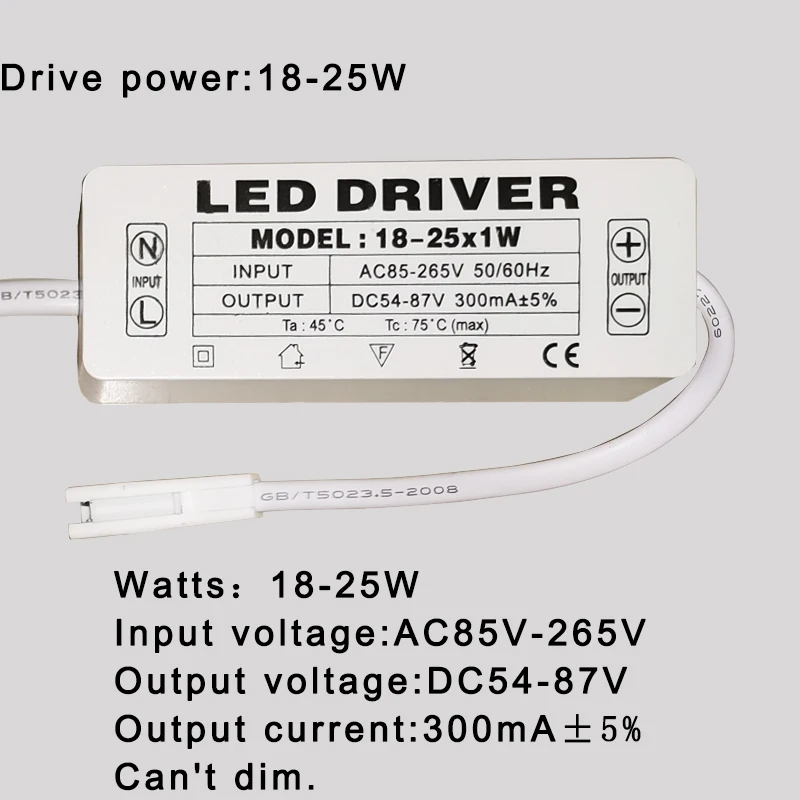 High Quality 1W 7W 15W 18W 24W 36W Power Supply LED Driver Adapter Transformer Switch For LED Lights