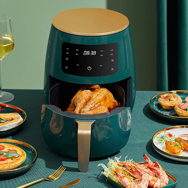 

1400W 4.5L Air Fryer without Oil Oven Fryer Cooker Multifunction Smart Touch LCD Electric Air Fryer French fries Pizza Fryer