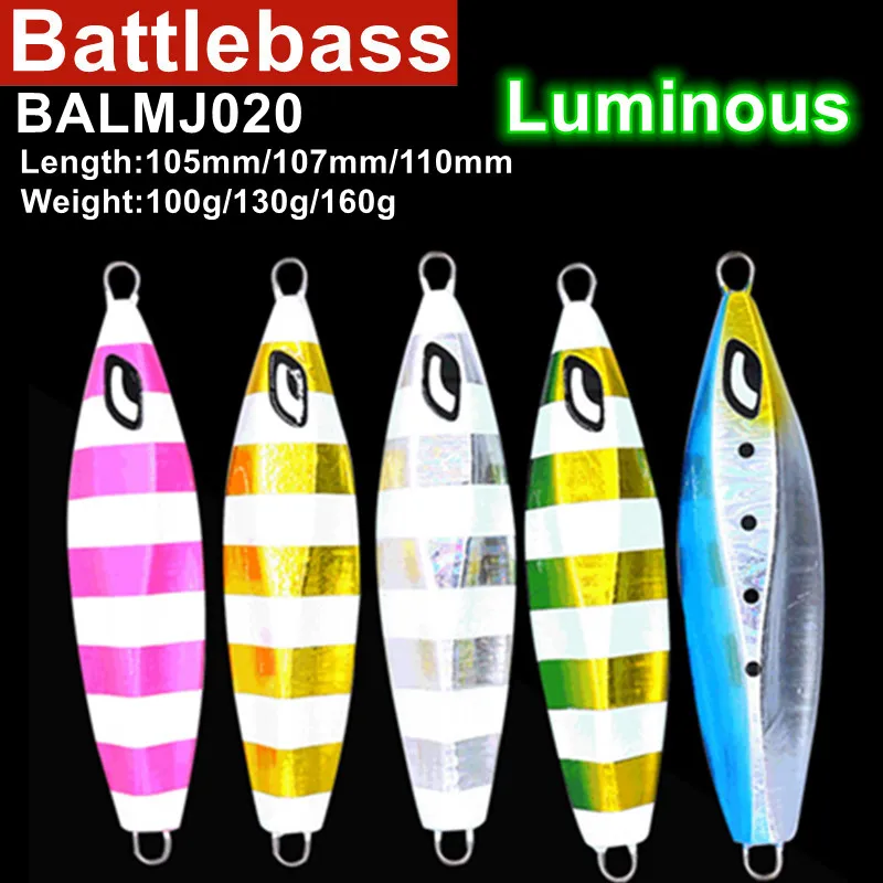 

Металлическая рыболовная приманка 150g200g130g, медленно падающая, металлическая приманка для джиггинга, светящаяся приманка для морской рыбалк...