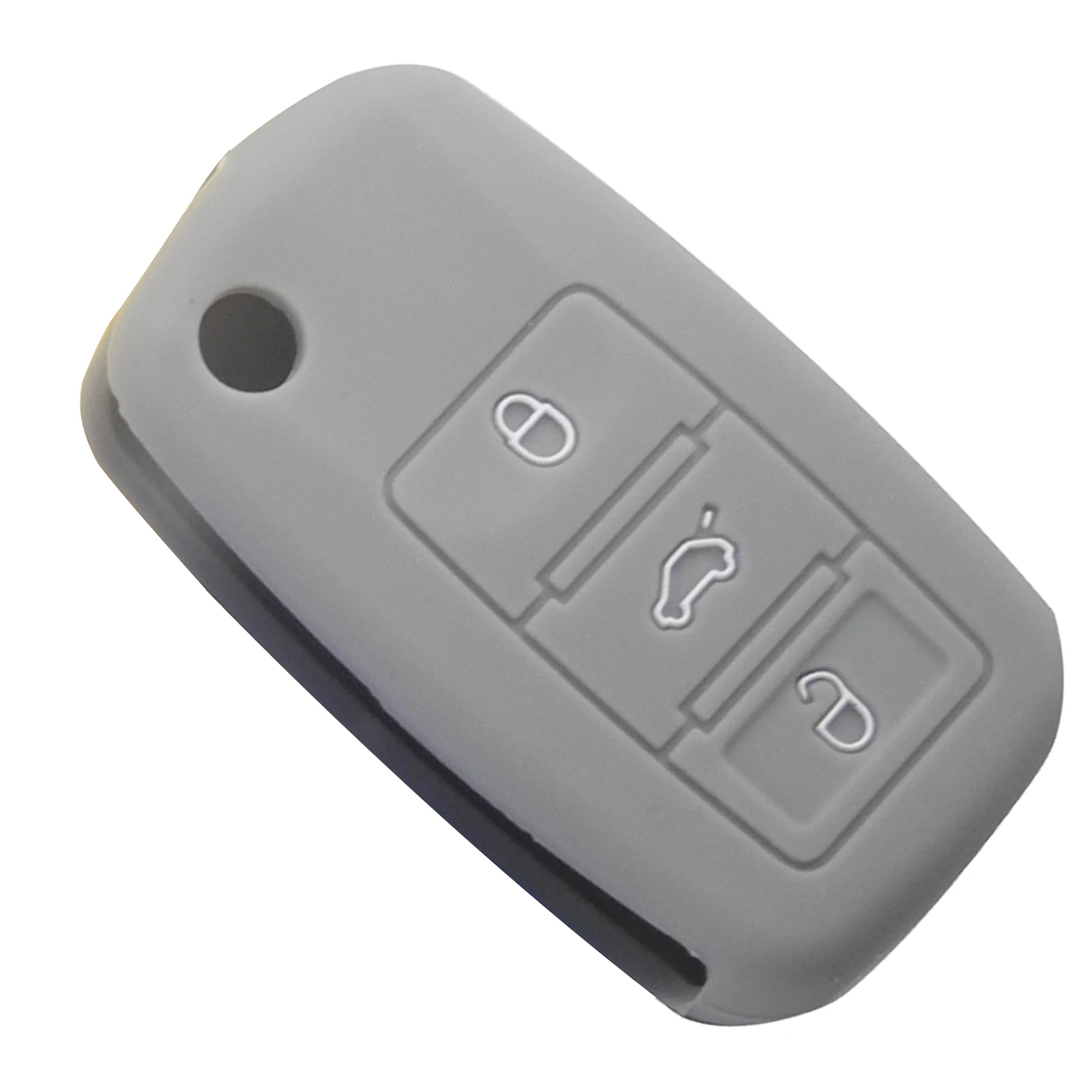 Jingyuqin 3B силиконовый чехол для ключей автомобиля для VW Golf Bora Jetta POLO Passat Skoda Superb Octavia Fabia SEAT Ibiza Leon Procted