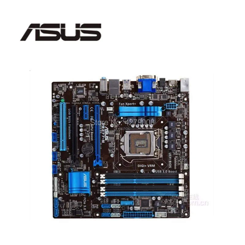 Разъем LGA 1155 PCI E 3 0 USB3.0 SATA3.0 для ASUS P8Z77 M рабочего Материнская плата Z77 DDR3