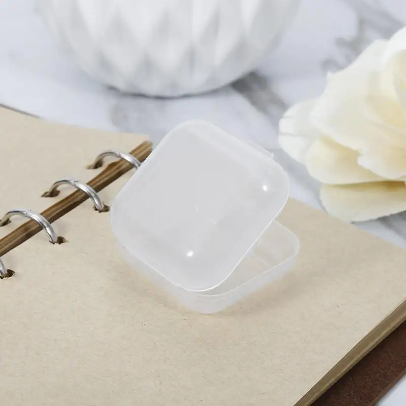 

Plastic Transparent Earphone Holder Case Storage Carrying Hard Box Case For Earphone Headphone Accessories Earbuds memory Card