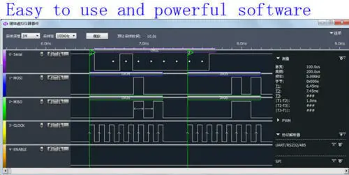 Новинка LA2016 USB логический анализатор 16CH 200MHz UART I2C SPI CAM DMX512 для ARM FPGA|Осциллографы| |