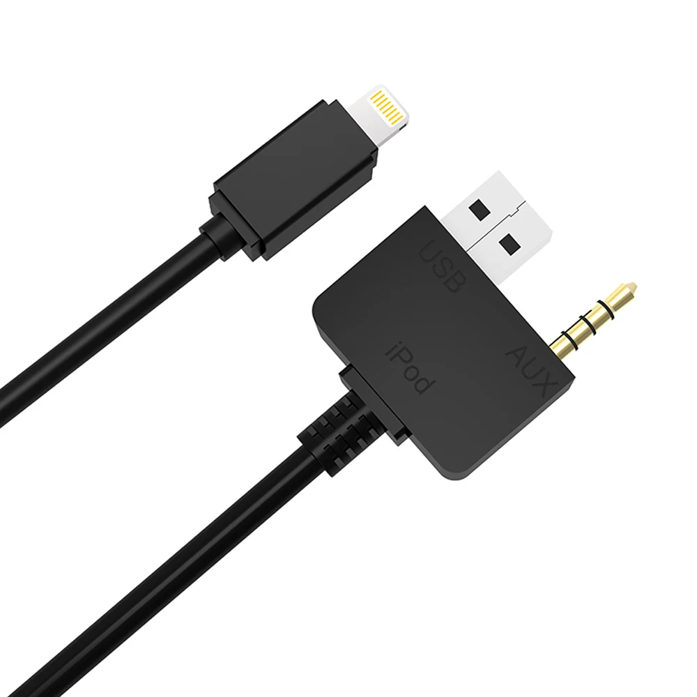 AUX USB кабель с разъемом 3 5 мм для подсветки музыки зарядный адаптер автомобильной