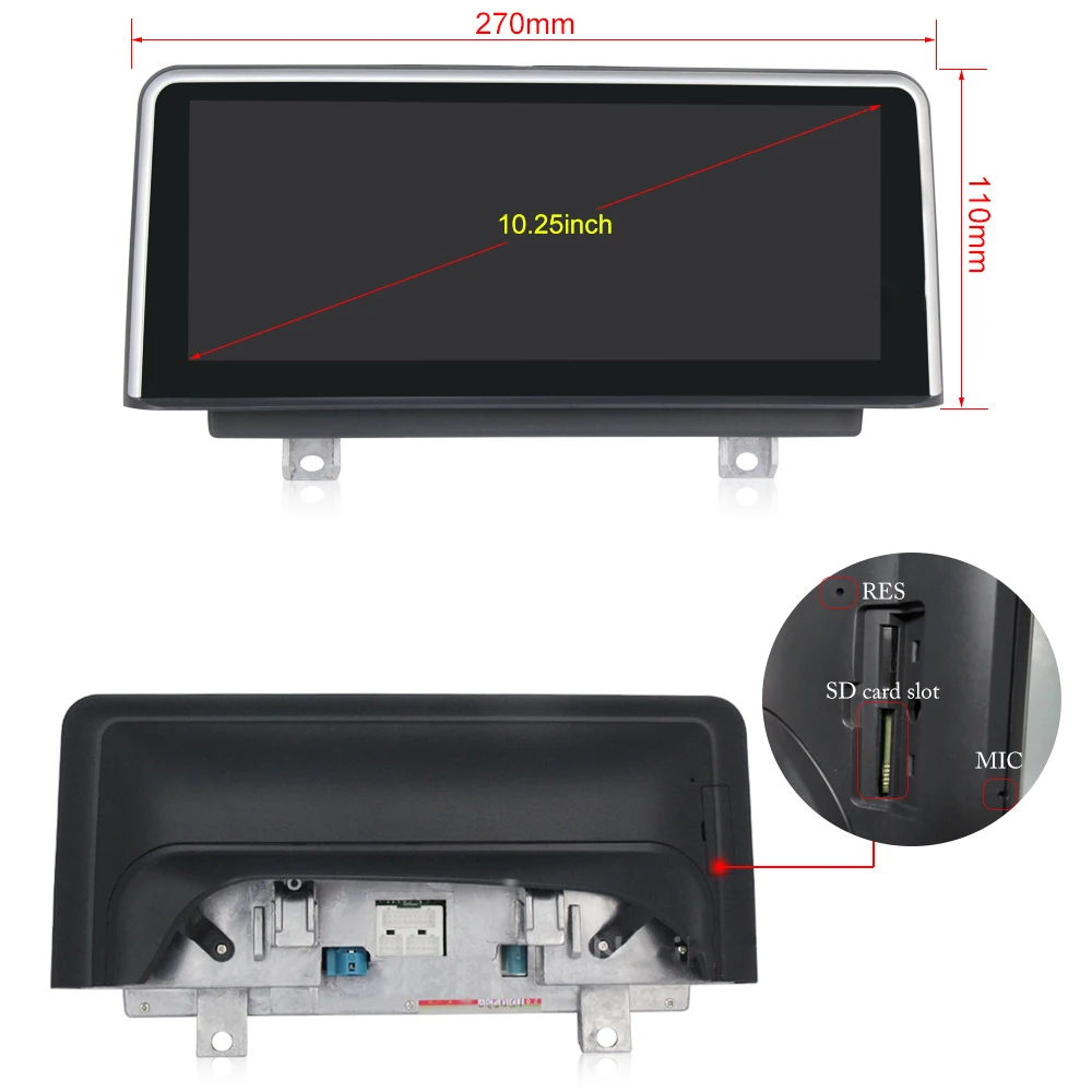 Автомобильный мультимедийный плеер ZJCGO стерео GPS радио навигация Android экран NBT EVO