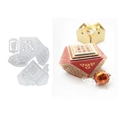 Металлическая высечка для рождества сделай сам фотоальбом альбом для скрапбукинга 3D Творческая открытка для изготовления конфет коробка 2021 Новинка