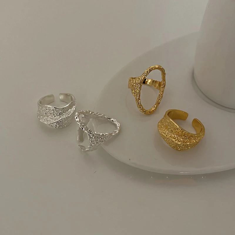 Женское кольцо MEYRROYU серебристосветильник неправильной формы 2 цвета | Украшения