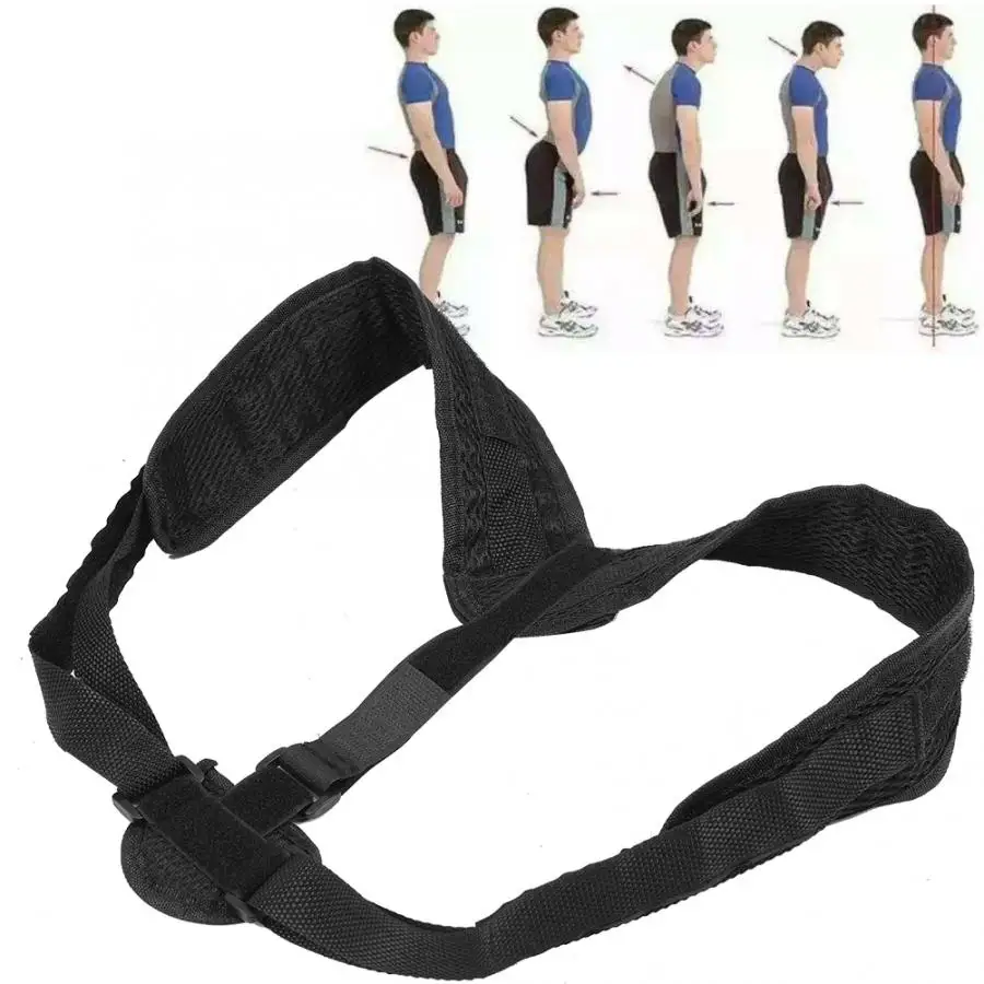 Регулируемый Корректор осанки на спине дышащий качественный поддерживающий