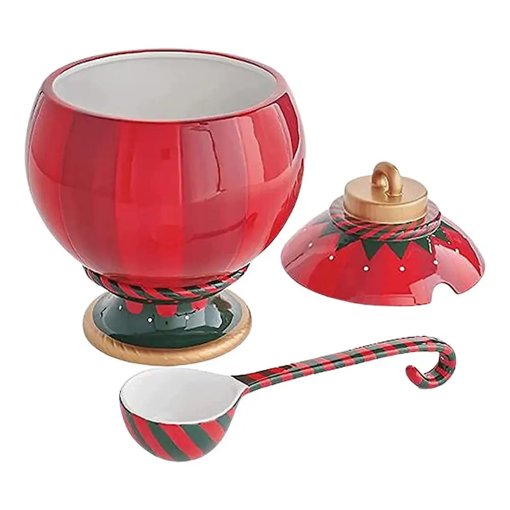 

Christmas Snack Bowl With Lid Christmas Dessert Fruit Bowl Holiday Party Candy Plate Snack Bowl Rack Holder Resin Food Serving