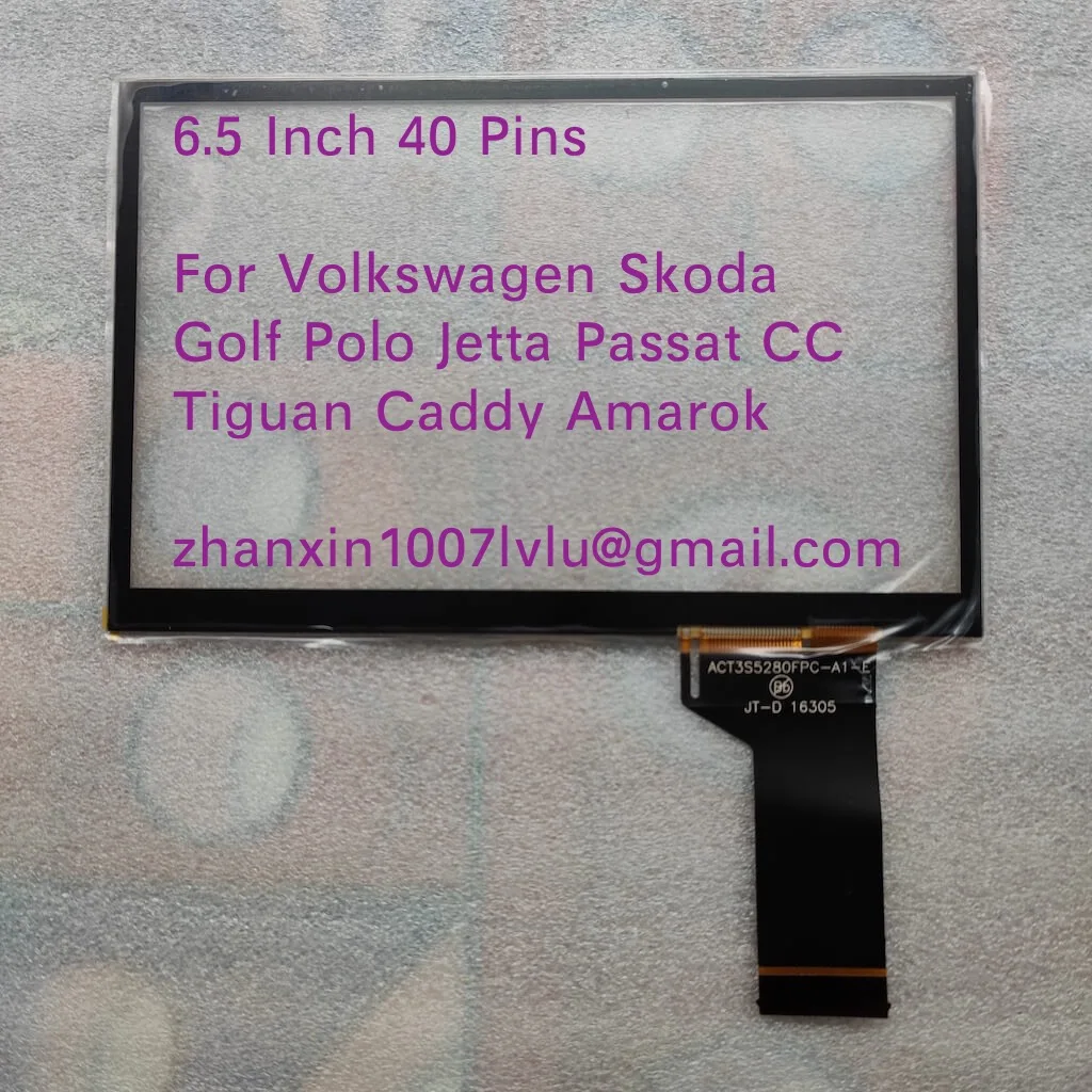 

Фрахт 6,5 ''40 контактов сенсорный экран подходит для VW Golf Polo Jetta Passat CC Tiguan Caddy Amarok автомобильное радио мультимедийный плеер навигация