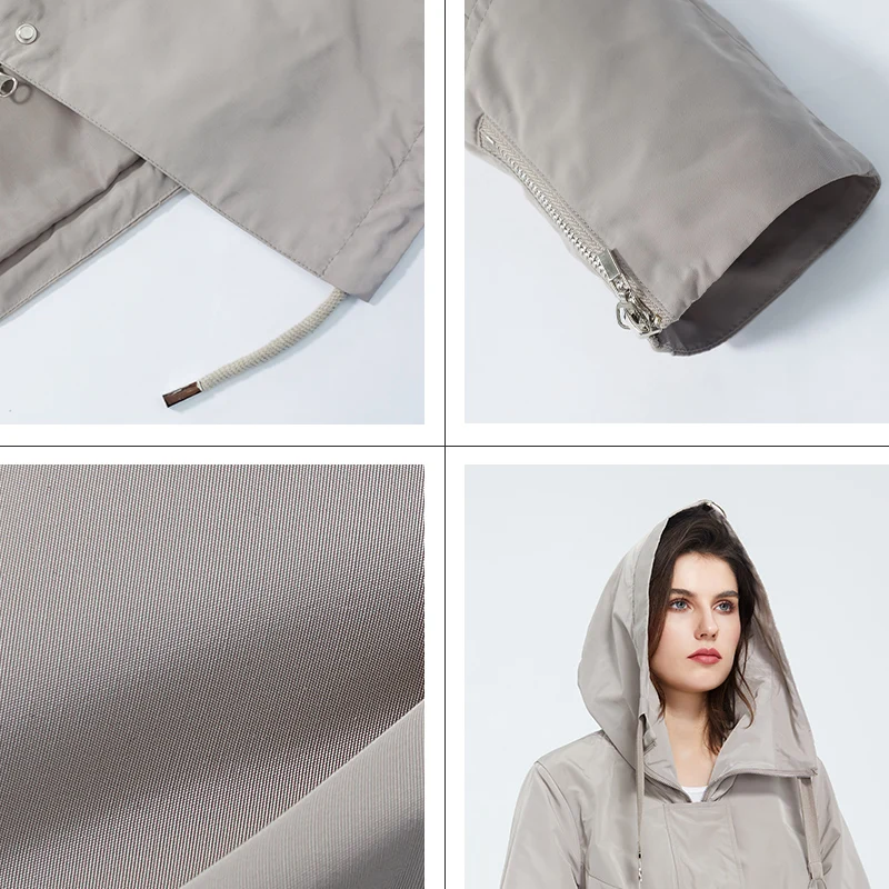 Astrid 2020 новый весенний модный длинный плащ с капюшоном высокое качество городская