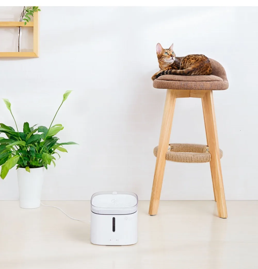 Новое прибытие Xiaomi Мини котенок, щенок, домашнее животное диспенсер для воды для собак и кошек для чистой воды белый Цвет мелких домашних животных диспенсер для воды