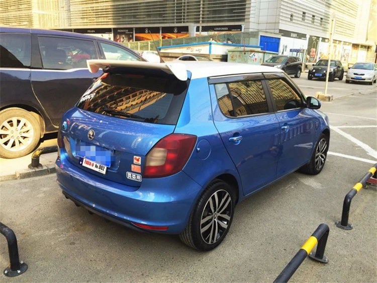 Спойлер для Skoda Fabia высококачественный материал ABS праймер на заднее крыло