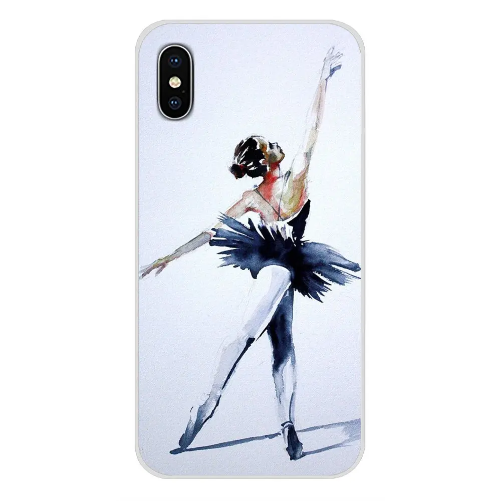 Рисунком балерины для девочек танцев Apple iPhone X XR XS 11Pro MAX 4S 5S 5C SE 6S 7 8 Plus ipod 5 6